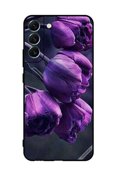 Covernex غطاء حماية لهاتف سامسونج S22+ 5G - زهور داكنة