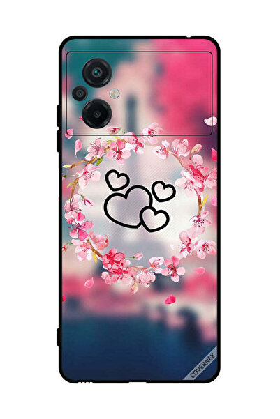 Covernex غطاء حماية لهاتف Xiaomi Poco M5 4G - مشبك فني على شكل قلوب