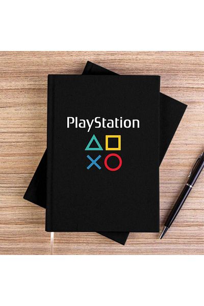 Z zepplin Playstation Gamepad Text Black Unlined Canvas Notebook