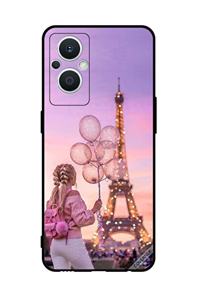 Covernex غطاء حماية لهاتف Oppo Reno 7 Z فتاة تحمل بالونات