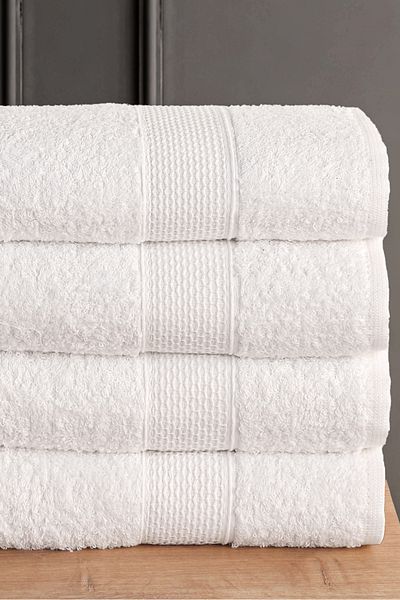 Güvenal Σετ πετσετών BLANC 4 τεμαχίων 50x90cm για το πρόσωπο και τα μαλλιά |   Πετσέτα |   Πετσέτα χεριών |   Πετσέτα μπάνιου I Πετσέτα προίκας