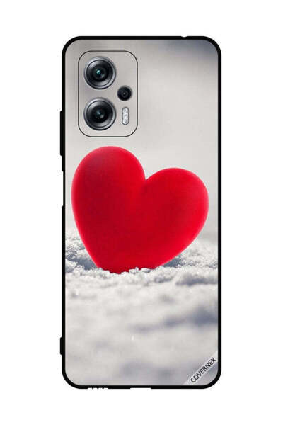 Covernex غطاء حماية لهاتف شاومي ريدمي نوت 11T برو بتصميم قلب أحمر جميل