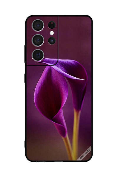 Covernex غطاء حماية لهاتف سامسونج S21 Ultra 5G زهرتان جميلتان