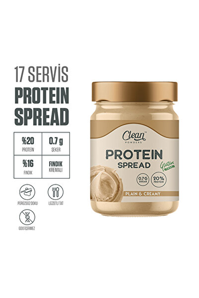 Clean Powders Proteinli Fındık Kreması (PROTEİN SPREAD) 350 gr - ( 2 Adet )