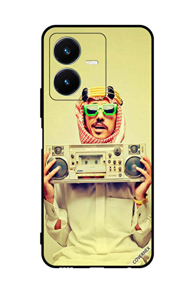 Covernex غطاء حماية لهاتف Vivo Y22s يحمل جهاز موسيقى عتيق