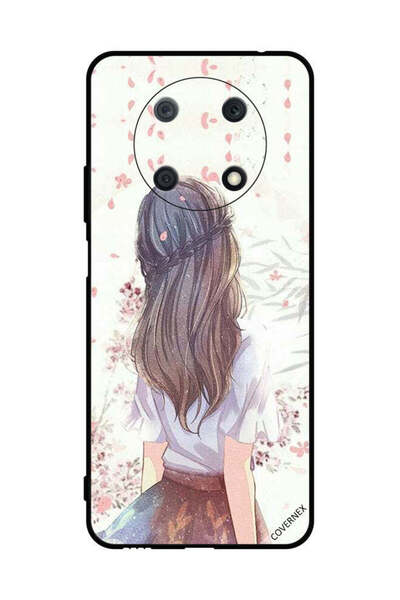 Covernex غطاء حماية لهاتف هواوي نوفا واي 90 - فتاة لطيفة في تفكير عميق