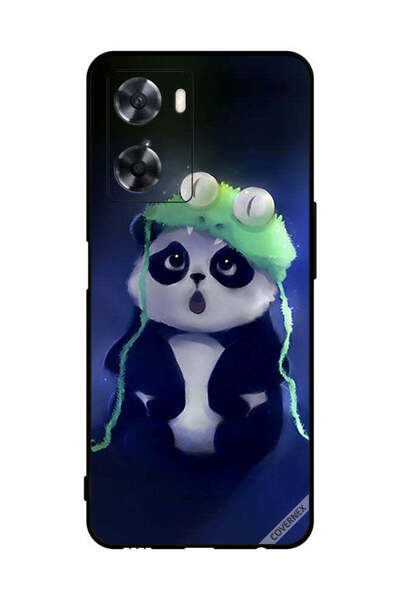 Covernex غطاء حماية لهاتف Oppo A77 4G Panda بتصميم كاب