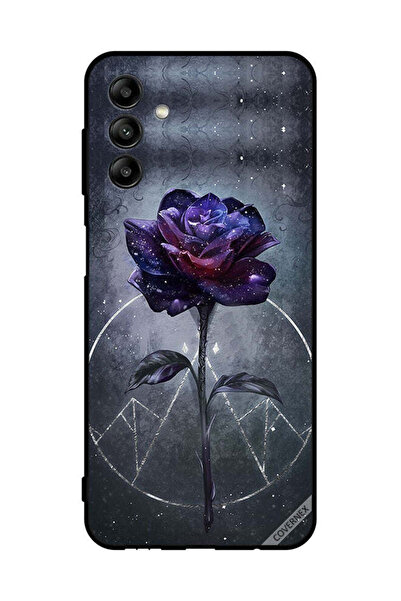 Covernex Protective Case Cover For Samsung Galaxy A04s Dark Flower Wallpaper