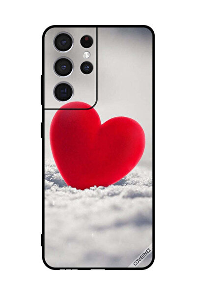 Covernex Protective Case Cover For Sumsung S21 Ultra 5G Lovely Red Heart