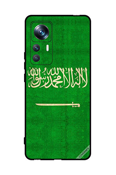 Covernex غطاء حماية لهاتف شاومي 12T برو بعلم المملكة العربية السعودية العتيق