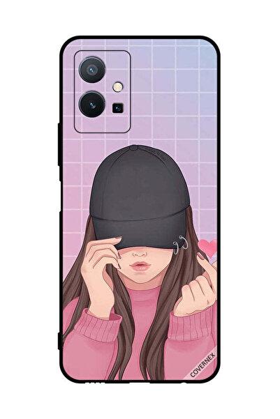 Covernex غطاء حماية لهاتف فيفو T1 5G - فتاة ذات قبعة سناب لوف