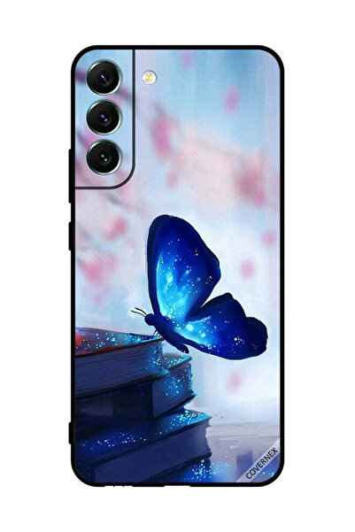 Covernex غطاء حماية لهاتف سامسونج S22+ 5G، فراشة جالسة على الكتب