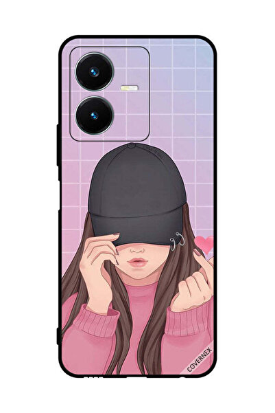 Covernex غطاء حماية لهاتف Vivo Y22s Snap Love Cap Girl