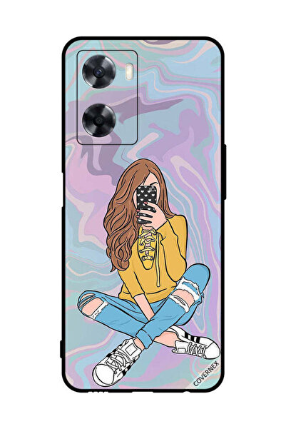 Covernex غطاء حماية لهاتف Oppo A77 4G صورة فتاة تلتقط صورة