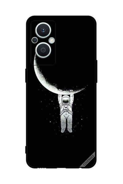 Covernex غطاء حماية لهاتف Oppo Reno 7 Lite مطبوع عليه صورة رائد فضاء معلق على...