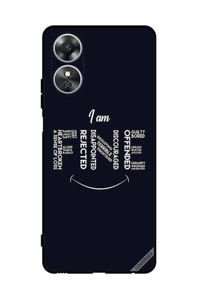 Covernex غطاء حماية لهاتف Oppo A17 بخط اليد أنا بخير