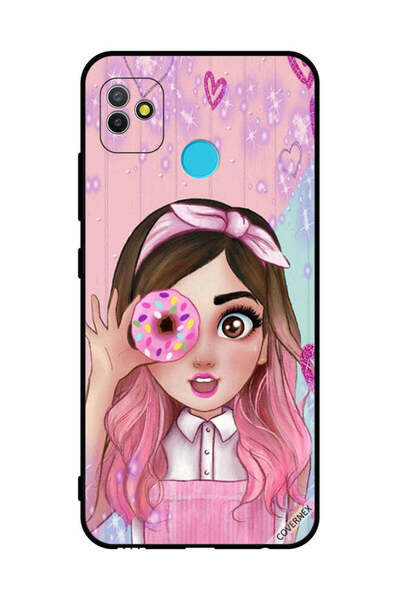 Covernex Protective Case Cover For Tecno Pop 5 Cute Little Girl Holding Donut