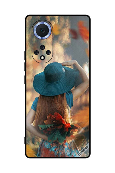 Covernex غطاء حماية لهاتف Honor 50 Pro، فتاة قبعة تخفي أوراق الحب