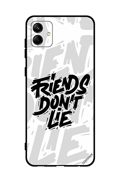 Covernex غطاء حماية لهاتف سامسونج جالاكسي A04 4G، خط عربي، أصدقاء لا يكذبون