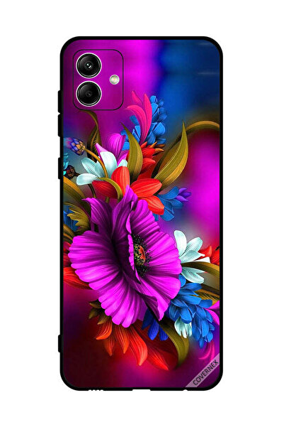 Covernex غطاء حماية لهاتف سامسونج جالاكسي A04 4G برسومات زهور عالية الدقة