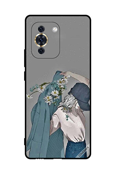 Covernex غطاء حماية لهاتف هواوي نوفا 10 برو، رسم فتاة ترتدي معطفًا