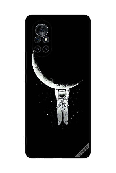 Covernex غطاء حماية لهاتف هواوي نوفا 8، صورة رائد فضاء معلق على القمر
