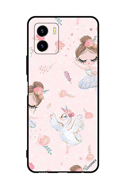 Covernex غطاء حماية لهاتف فيفو Y15s - فتاة دوللي مع زهور