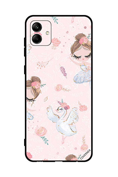 Covernex غطاء حماية لهاتف سامسونج جالاكسي A04 4G، مزين برسومات فتاة وزهور