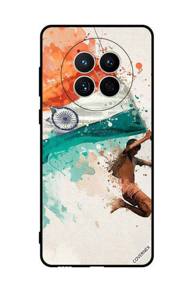 Covernex غطاء حماية لهاتف هواوي ميت 50 إي يحمل علم الهند أثناء الطيران