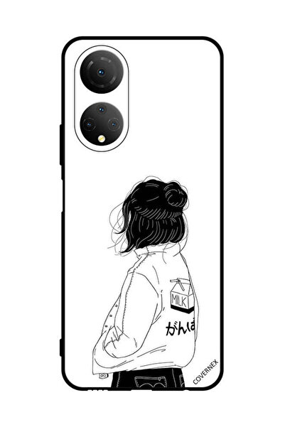 Covernex غطاء حماية لهاتف Honor X7 فتاة تفكر بعمق كبير