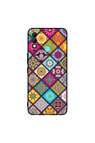 Covernex غطاء حماية لهاتف تكنو سبارك 8 بنقشة زهور متعددة الأشكال