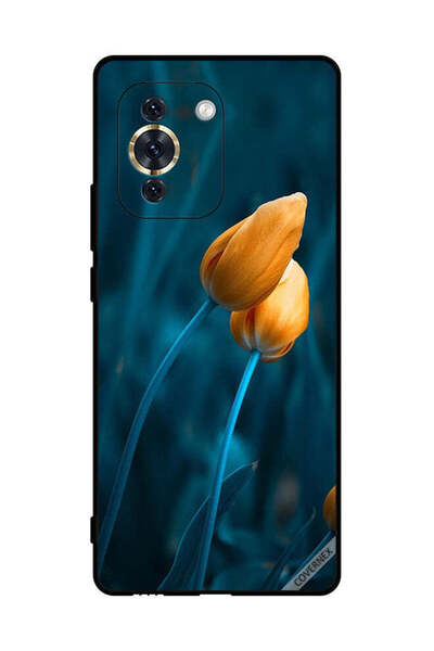 Covernex غطاء حماية لهاتف هواوي نوفا 10 مع زهرتين لطيفتين