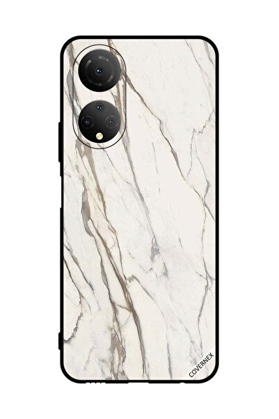 Covernex غطاء حماية لهاتف Honor X7 بنمط رخامي متصدع كلاسيكي