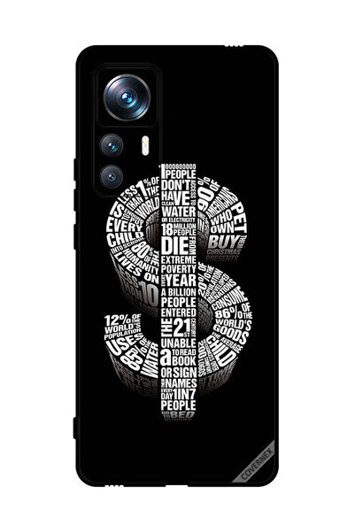 Covernex غطاء حماية لهاتف شاومي 12T برو بطبعة دولار الخط