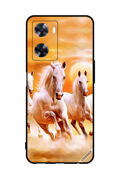 Covernex غطاء حماية لهاتف Oppo A57s - خيول تركض
