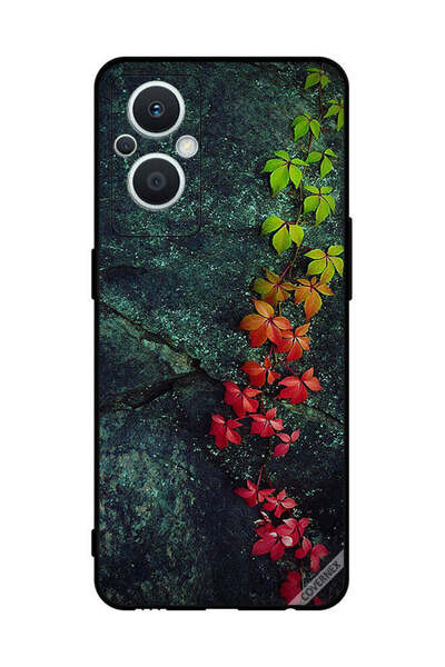 Covernex غطاء حماية لهاتف Oppo Reno 7 Lite - أوراق جميلة
