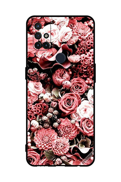 Covernex غطاء حماية لهاتف OnePlus Nord N10 5G بلون الخوخ والورود