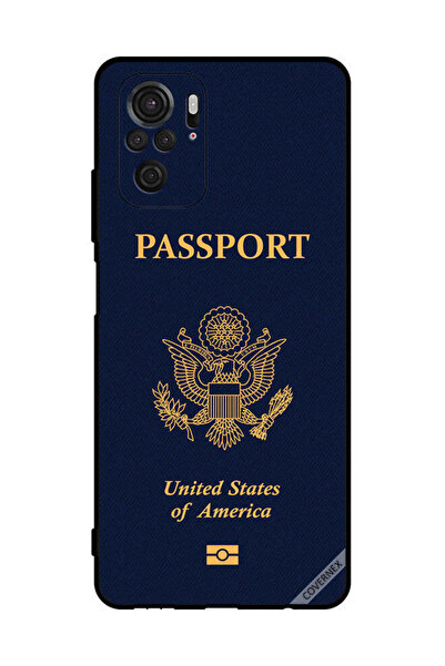 Covernex Protective Case Cover For Xiaomi Redmi Note 10S 4g Usa Passport Pattern