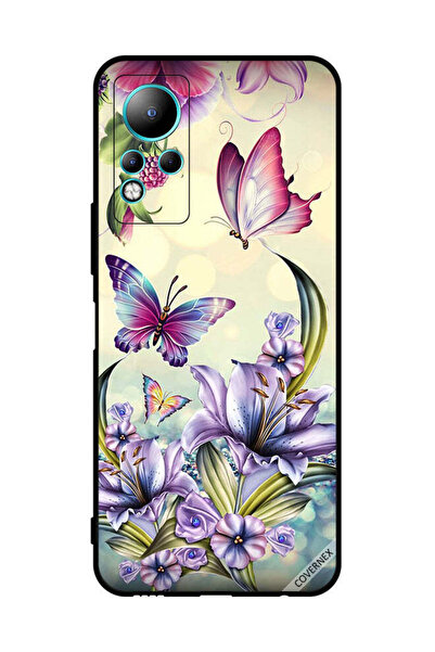 Covernex غطاء حماية لهاتف إنفينيكس نوت 11 بنقشة زهور وفراشات جميلة