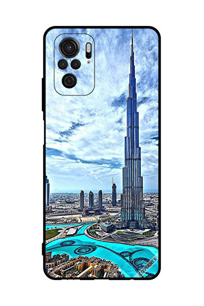 Covernex غطاء حماية لهاتف شاومي ريدمي نوت 10 إس 4 جي - برج خليفة - غيوم مؤثرة