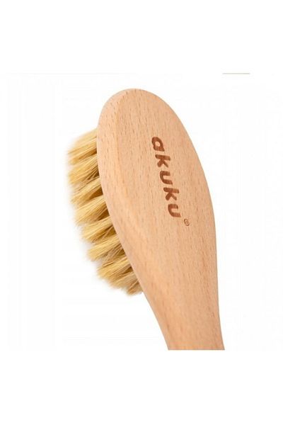 Akuku Baby hair brush, A0669, 0 months+, Brown