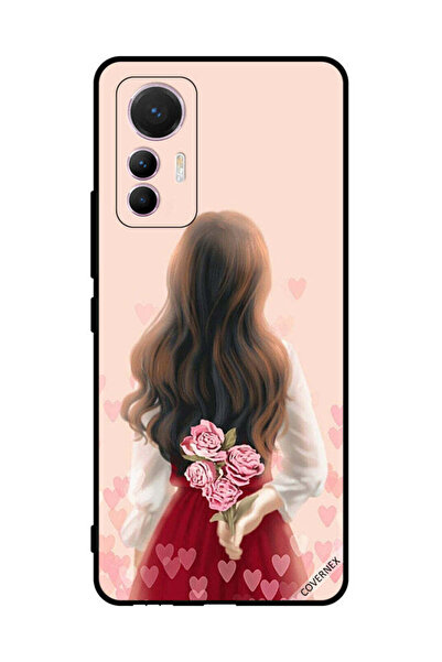 Covernex غطاء حماية لهاتف شاومي 12 لايت - فتاة تخفي الزهور