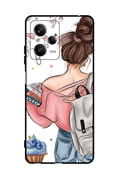 Covernex غطاء حماية لهاتف شاومي ريدمي نوت 12 برو، مطبوع عليه رسومات يد فتاة
