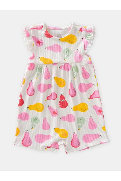 Fuar Baby 100% Cotton Camisole Short Leg Baby Romper (3-24 Months)