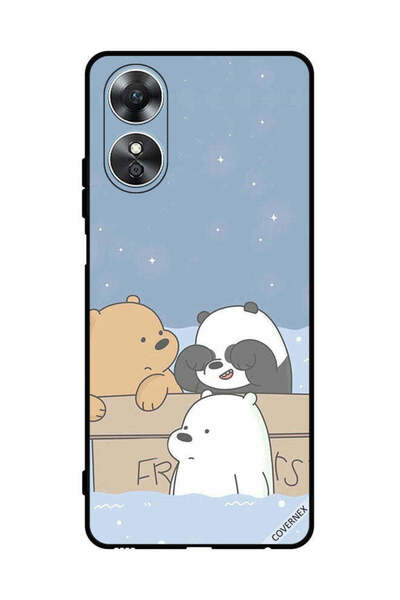 Covernex غطاء حماية لهاتف Oppo A17 Bear Friends
