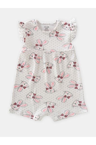 Fuar Baby 100% Cotton Camisole Short Leg Baby Romper (3-24 Months)