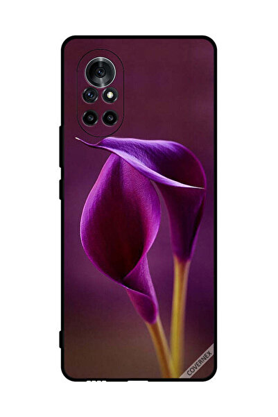 Covernex غطاء حماية لهاتف هواوي نوفا 8 5G زهرتان جميلتان