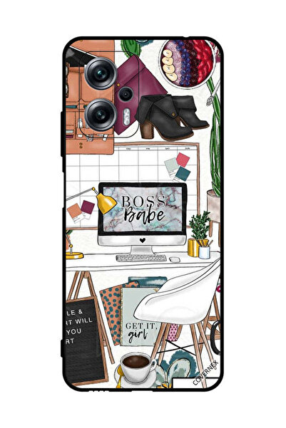 Covernex غطاء حماية لهاتف شاومي ريدمي نوت 11T برو - مشبك فني من Boss Babe