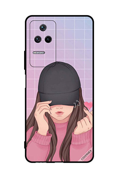 Covernex غطاء حماية لهاتف شاومي بوكو F4 5G - فتاة ذات قبعة سناب لوف