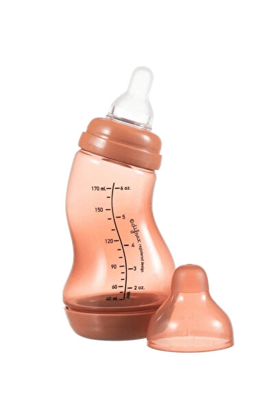 Difrax Biberon anticolici ergonomic Brick S-Difrax 170 ml, +0 luni